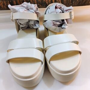 MIA Cream Platform Sandals
